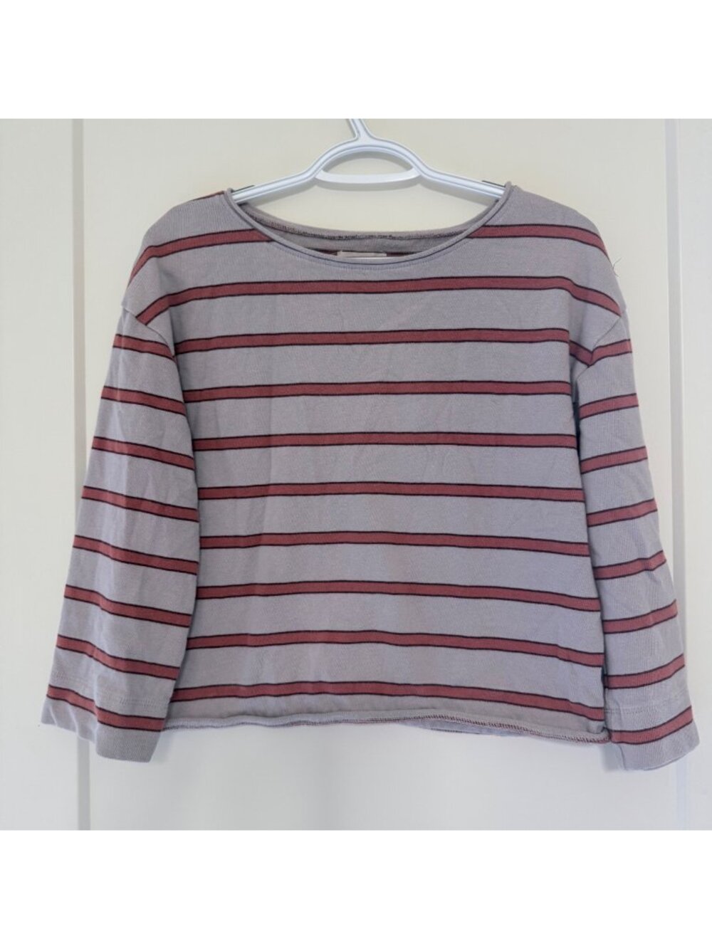 Madewell Striped Boatneck Boxy Striped Top Size S Casual Womens Fall Style J9525